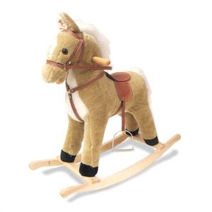 JOUET A BASCULE Cheval Bascule Beige Decar + sons