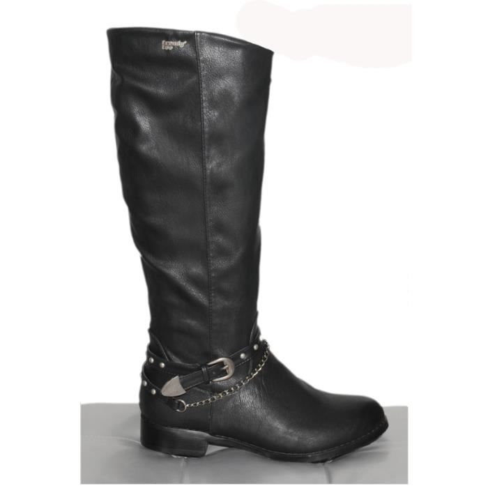 BOTTE Bottes hautes boucle chaîne TRENDY Ref 0427. \u2039\u203a