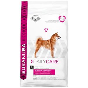 EUKANUBA Croquettes au poulet Daily Care - Digestion sensible - Toutes races - 2,5kg - Pour chien adulte