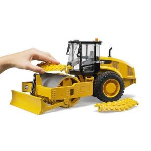 BRUDER - Compacteur de sol CATERPILLAR avec lame réglable