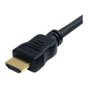 STARTECH Câble HDMI haute vitesse Ultra HD 4K x 2K avec Ethernet de 2 m - Cordon HDMI vers HDMI - M/M - Noir - Plaqués or