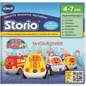 VTECH Jeu Storio - Tut Tut Bolides Ma Ville Alpha