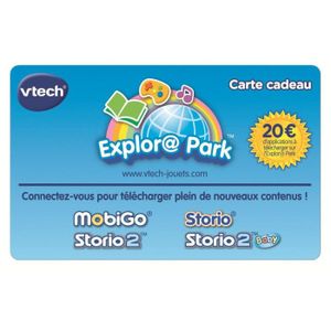 CONSOLE ÉDUCATIVE VTECH Carte Cadeau Explor@park CONSOLE ÉDUCATIVE VTECH Carte Cadeau Explor@park