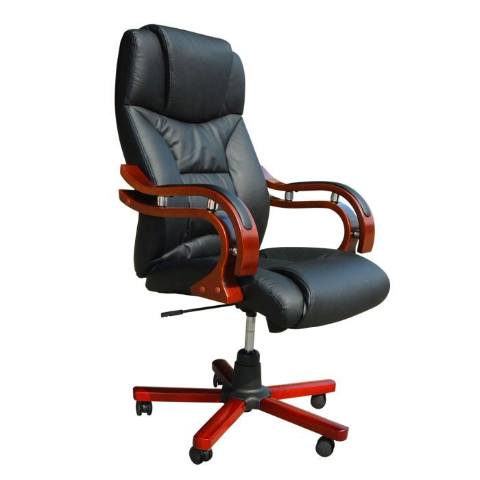 chaise de bureau fauteuil de bureau accoudoirs en bois noir achat vente chaise de bureau fauteuil de bureau accoudoirs en bois noir achat vente