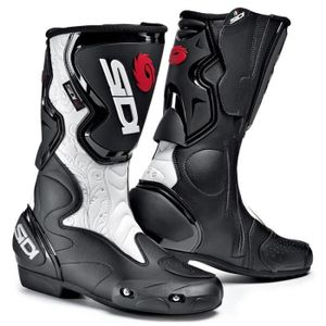 SIDI Bottes Moto Fusion Femme Noires et Blanches