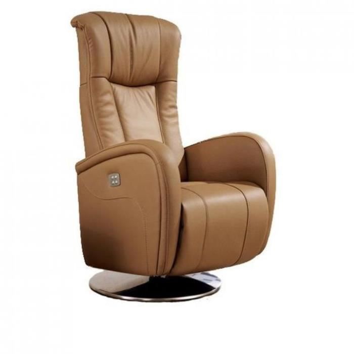 VOLUPTE fauteuil relax électrique, cuir vachett… Achat / Vente