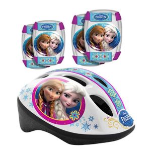 LA REINE DES NEIGES Casque + Coudi?res/Genouill?res