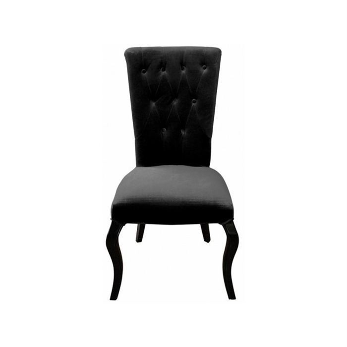 chaises baroques noires