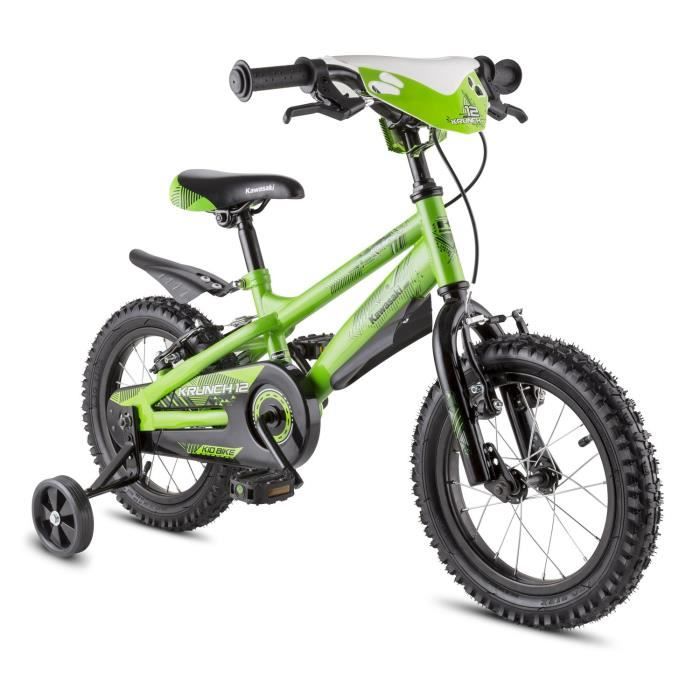 Kawasaki Krunch vélo enfant 12" petites roues Prix pas cher Cadeaux de Noël Cdiscount