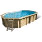  UBBINK Piscine bois OCEA Bleue 400x610x130cm