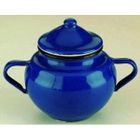 SUCRIER - CONFITURIER - POT A CREME Sucrier email bleu
