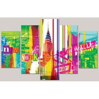 POP NYC Tableau déco sur Toiles 100x150cm POP NYC Tableau déco sur Toiles 100x150cm