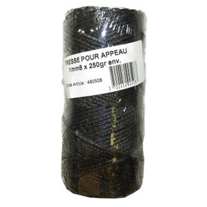 TERRITOIRE CHASSE Corde Noire pour Appeaux - 250G Diam : 1,8mm