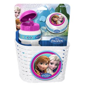 LA REINE DES NEIGES Corbeille + Bidon + Sonnette
