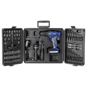 HYUNDAI - Coffret perceuse sans fil 18 V avec 74 accessoires