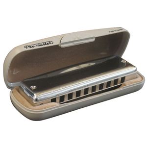 SUZUKI PROMASTER Harmonica diatonique en La - Finition chromée
