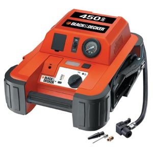 BLACK & DECKER BDJS450i Aide au Démarrage 450A avec Compresseur Rouge et Noir