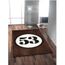  Tapis RALLY 53 100x150cm choco noir & blanc