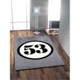TAPIS - DESSOUS DE TAPIS Tapis RALLY 53 100x150cm gris, noir & blanc