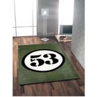 TAPIS - DESSOUS DE TAPIS Tapis RALLY 53 100x150cm kaki, noir & blanc