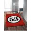  Tapis RALLY 53 100x150cm rouge noir & blanc