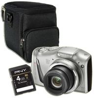 APPAREIL PHOTO COMPACT CANON SX150 IS Argent + Etui + Carte SD 4Go