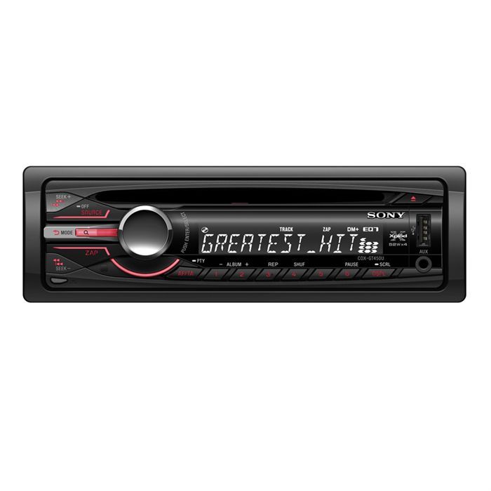 Reglage autoradio sony cdx-gt450u
