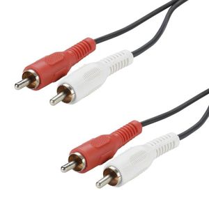 ERARD 1510 Cordon 2 RCA - Connecteurs nickel - Longeur : 10m