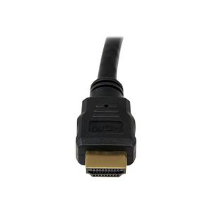 STARTECH Câble HDMI haute vitesse Ultra HD 4K x 2K de 3 m - Cordon HDMI vers HDMI - M/M - Noir - Plaqués or