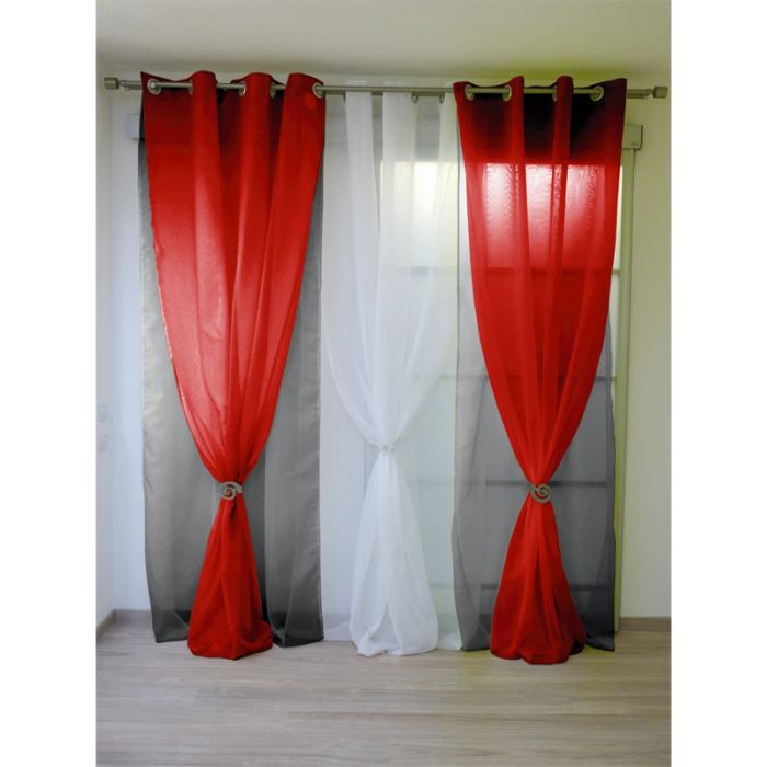 Rideaux noir achat / vente rideaux noir pas cher cdiscount Beau rideaux bonne femme pour cuisine