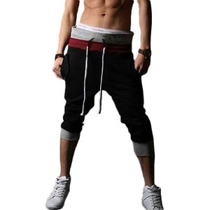 PANTACOURT Homme Pantalon de Jogging Sports Sarouel Short .