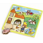 PUZZLE Janod Puzzle ferme du bonheur