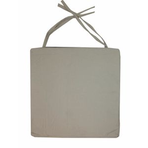 Galette de chaise carrée 40x40x4 cm Lin