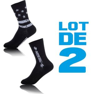 FREEGUN Lot de 2 paires de chaussettes Boyz Stars