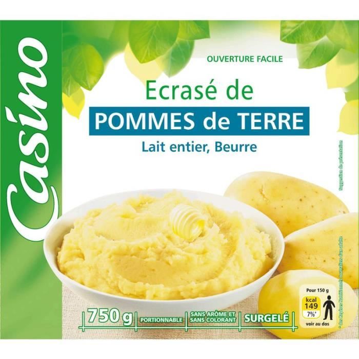 Ecrasé de pommes de terre - Achat / Vente purée ECRASE PDT BEURRE 750G