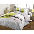 PARURE DE COUETTE CASATXU Housse 220x240cm + 2 Taies MATISSE ANIS