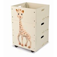 BOITE DE RANGEMENT Set de 3 caisses empilables Sophie La Girafe