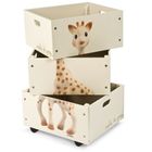 BOITE DE RANGEMENT Set de 3 caisses empilables Sophie La Girafe