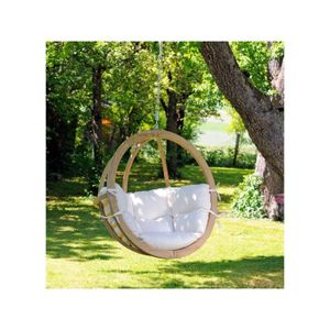 Sphére bois coussins rembourrés GLOBO Chair Natura
