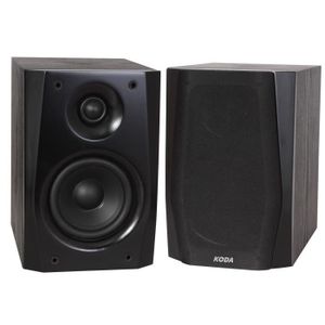 MADISON MAD-4 Paire d'enceintes Hifi de biblioth?que ? 2 voies Noires