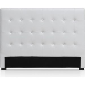 tete de lit capitonnee blanc