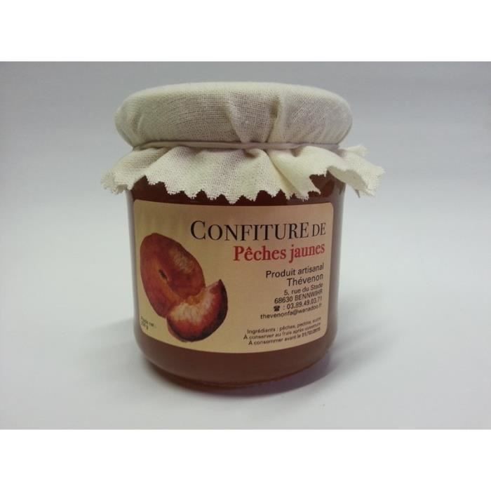 Confiture de Pêches Jaunes 250grs Achat / Vente confiture marmelade