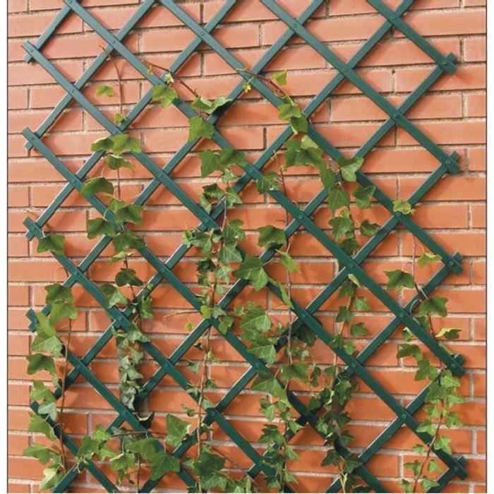 Treillis extensible vert pvc Achat / Vente combinaison de jardin