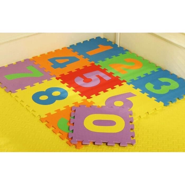 Tapis de jeu en mousse / puzzle pour enfant chiffres 30*30cm/piece