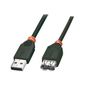 CABLE ET CONNECTIQUE POUR PERIPHERIQUE Lindy 31851 Rallonge USB 2.0, type A M/F noir 50cm