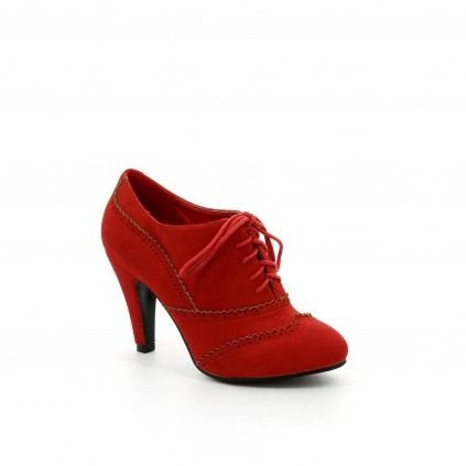 Chaussure femme Richelieu KATE Rouge - Achat  Vente Chaussure femme ...