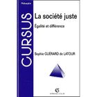 SCIENCES HUMAINES La societe juste