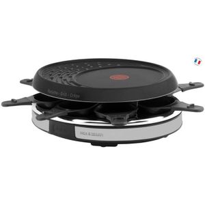 TEFAL - Raclette 8 c inox et design - RE137812