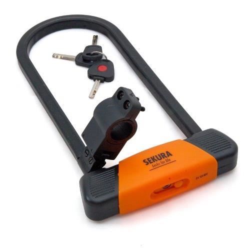 Chaine velo antivol en acier cémenté haute securite 90 cm x 10 mm cadenas U