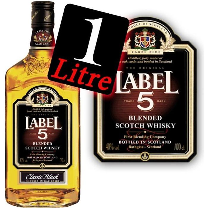 Label 5 Scotch Whisky 1 litre - Achat / Vente Label 5